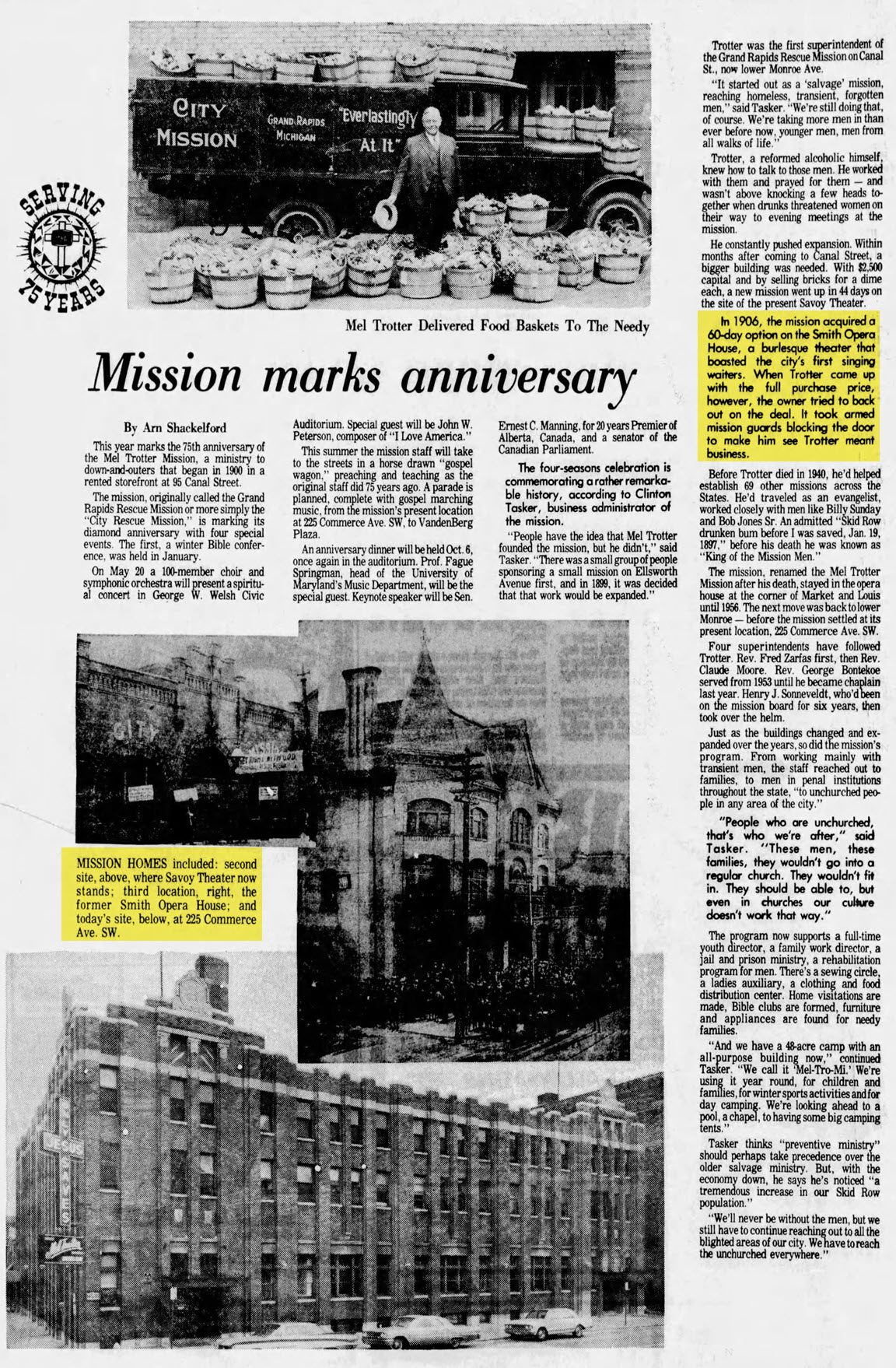 Smiths Opera House - March 1975 Article (newer photo)